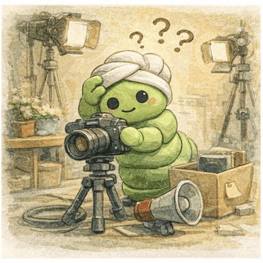 기획서 없이 카메라 앞에 선 모습